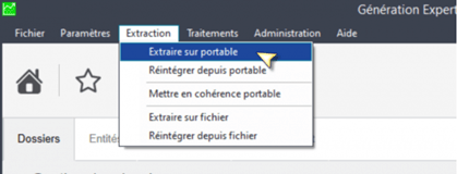 Extraction de(s) dossier(s) sur portable