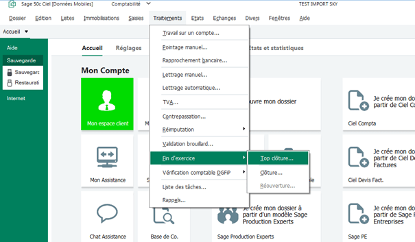 Comment faire une Clôture d’exercice dans Sage 50cloud comptabilité