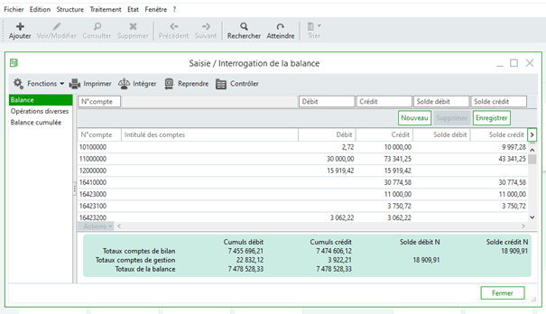 importer une balance dans Ciel ECF ou Ciel Liasse Fiscale