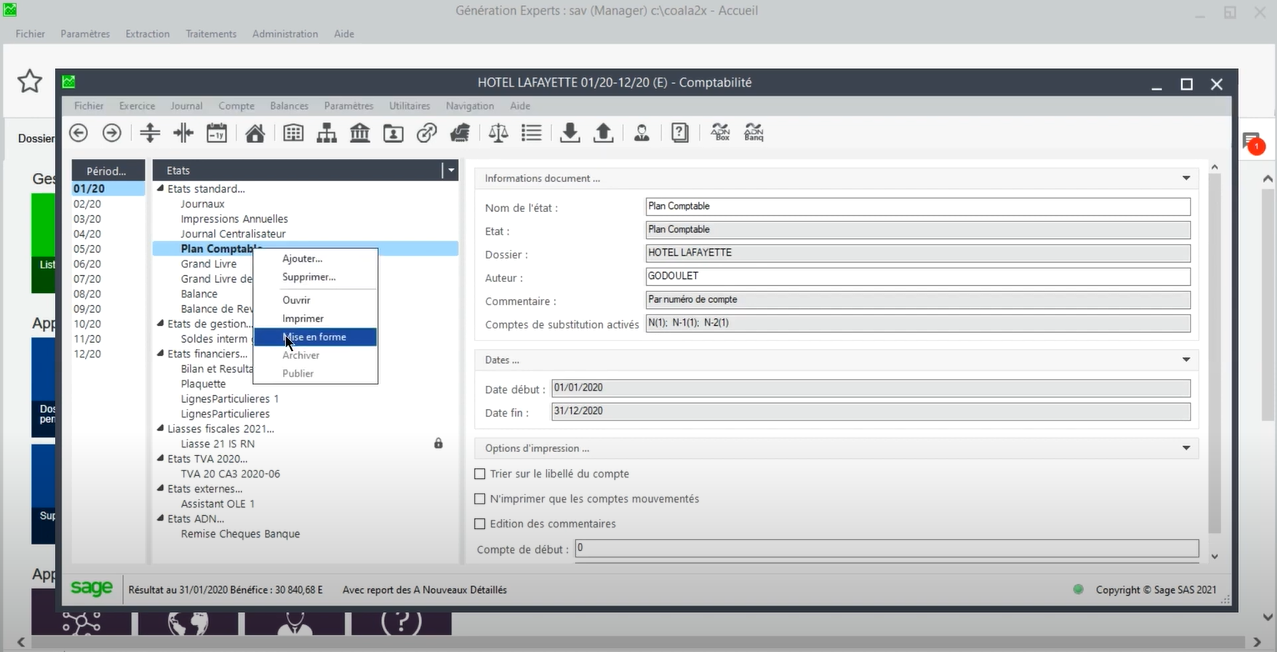 modification automatique de la casse dans Sage 